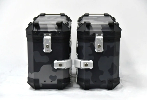 Coocase Ba�les Laterales Moto aluminio 36L camuflado oscuro