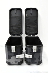 Coocase Ba�les Laterales Moto aluminio 36L camuflado oscuro
