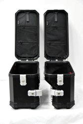Coocase Ba�les Laterales Moto aluminio 36L S-Shape derecho negro