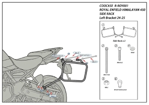 Coocase Soporte Bauleras Laterales Moto Royal Enfield Himalayan 450 2024-2025