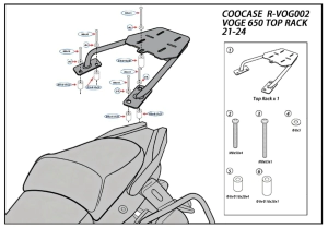 Coocase Porta Ba�l superior Moto Voge 650 2021-2024