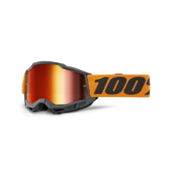 ANTIPARRA ACCURI 2 GOOGLE ORANGE RED MIRROR LENS -100%-