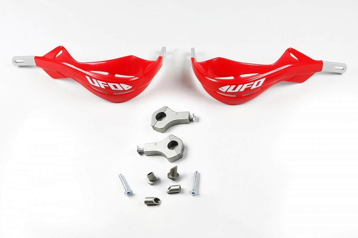 UFO Plast Cubre Pu�os Moto Alu aluminio rojo