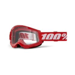 ANTIPARRA STRATA 2 JUNIOR YOUTH NI�O GOGGLE RED CLEAR LENS -100%-