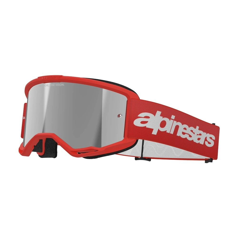Antiparra Alpinestars Vision 3 rojo espejado plateado