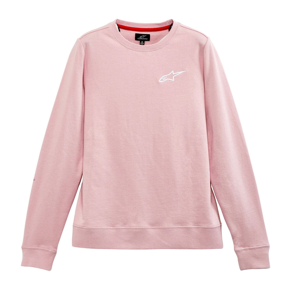 Buzo Alpinestars mujer Ageless Chest Crew rosa talle L