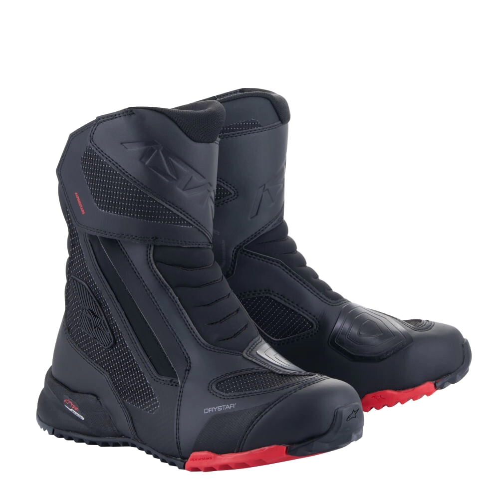 Botas Alpinestars RT-7 Drystar negro rojo talle 44